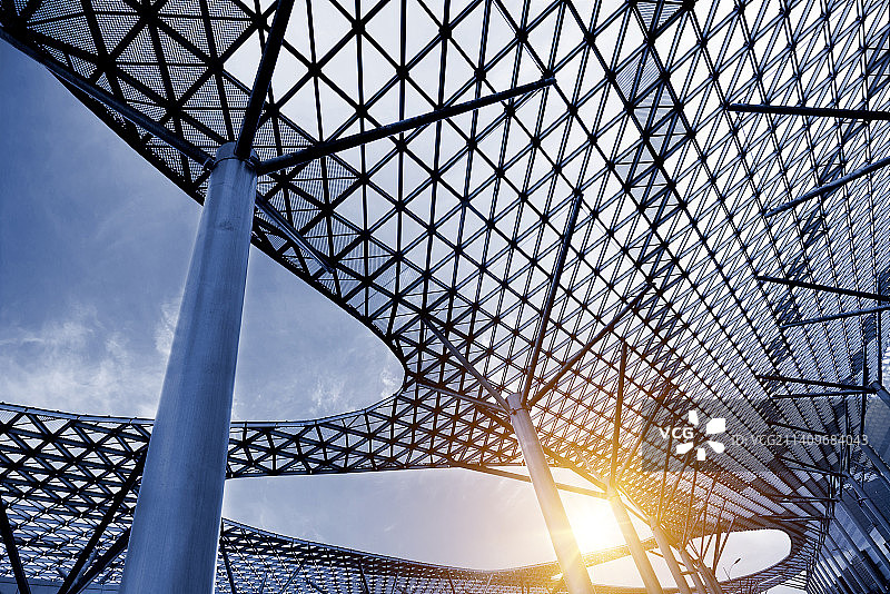 会展中心金属房顶图片素材