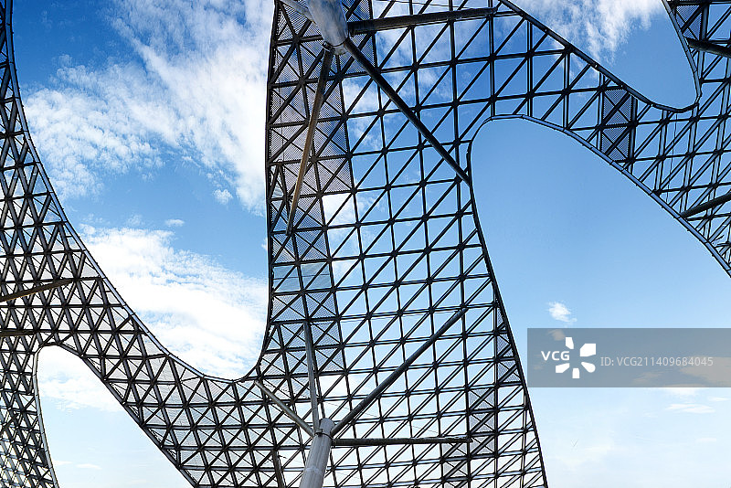 会展中心金属房顶图片素材