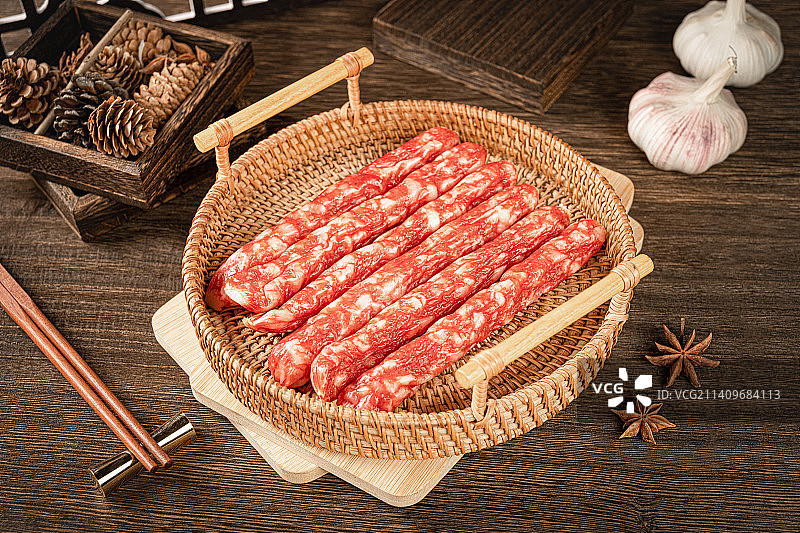 腊肠 多肉腊肠 三七肥瘦腊肠 特殊口味腊肠图片素材
