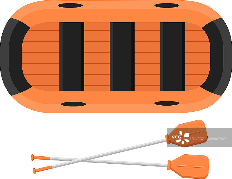 白色背景上的棕色漂流船图片素材