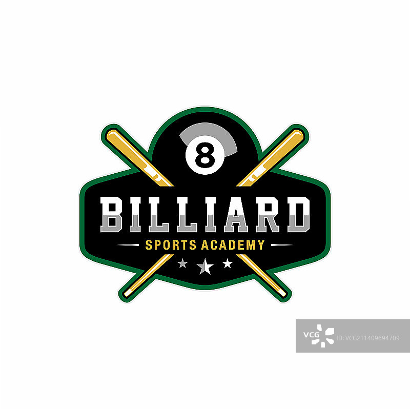 台球运动标志模板设计图片素材