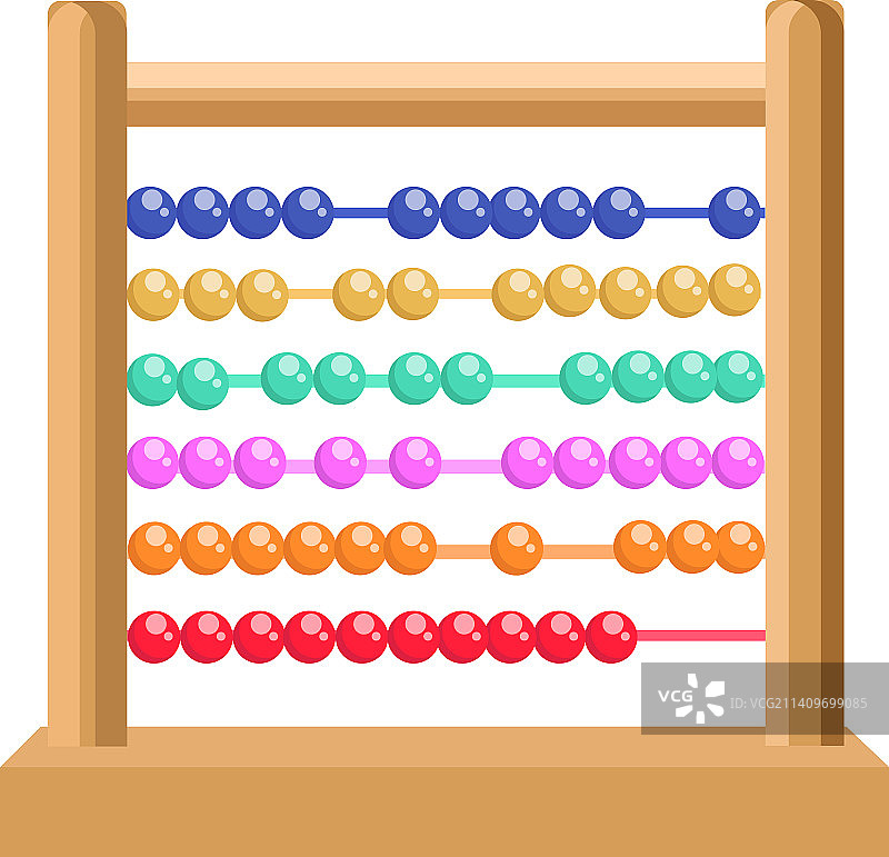 白色背景上的学校算盘图片素材