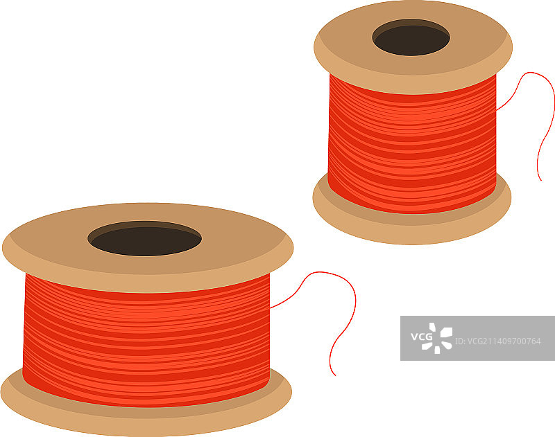 白色背景上的两条红色线图片素材