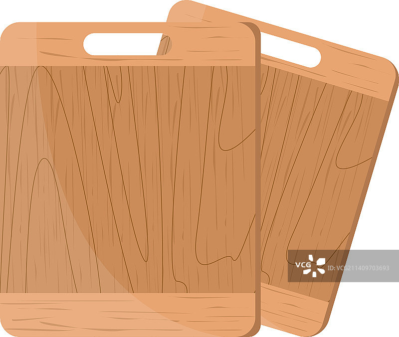 白色背景上的厨师砧板图片素材