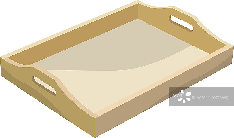 白色背景上的木制托盘图片素材