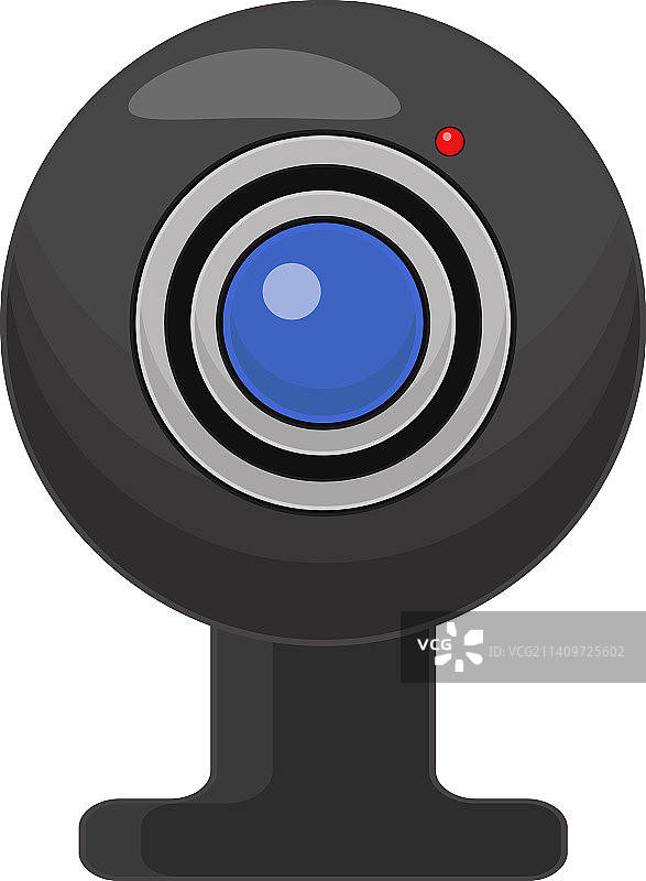 白色背景上的数字网络摄像头图片素材