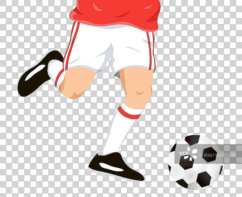 运动员踢球元素图片素材