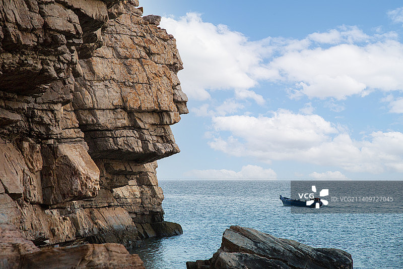 中国山东省长岛县“大黑山岛”风光图片素材