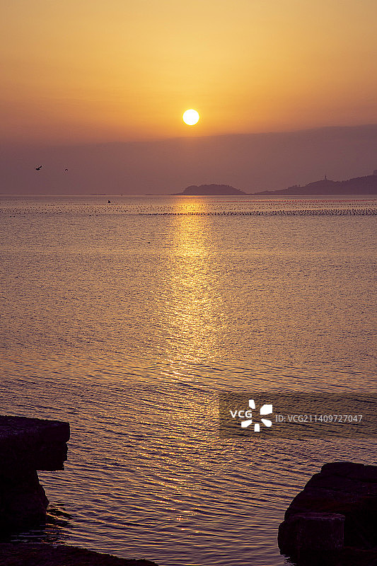 中国山东省长岛县“大黑山岛”风光图片素材