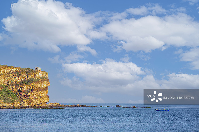 中国山东省长岛县“大黑山岛”风光图片素材