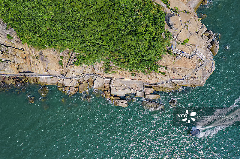 广东珠海，桂山岛，海滨小镇图片素材