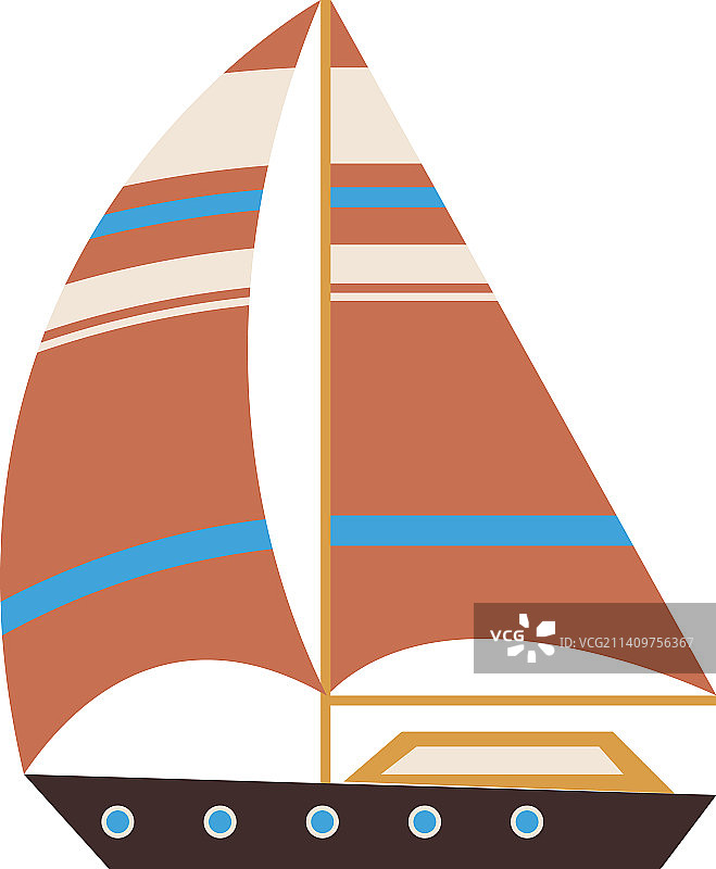 水上帆船运输图片素材