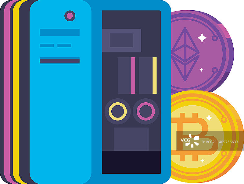 加密货币分配器图片素材