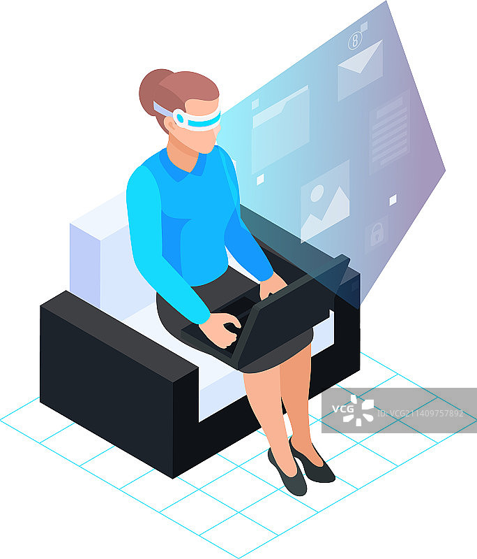 2.5D虚拟现实图片素材