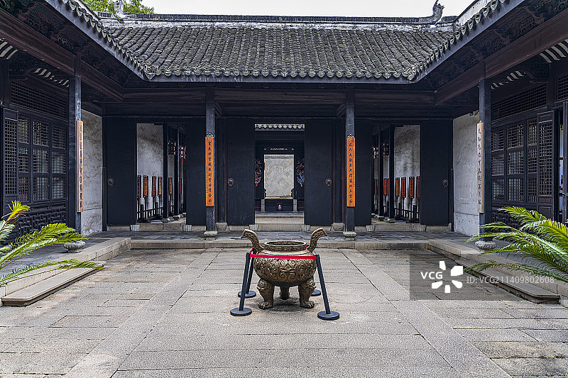 浙江湖州南浔古镇小莲庄刘氏家庙建筑风景图片素材