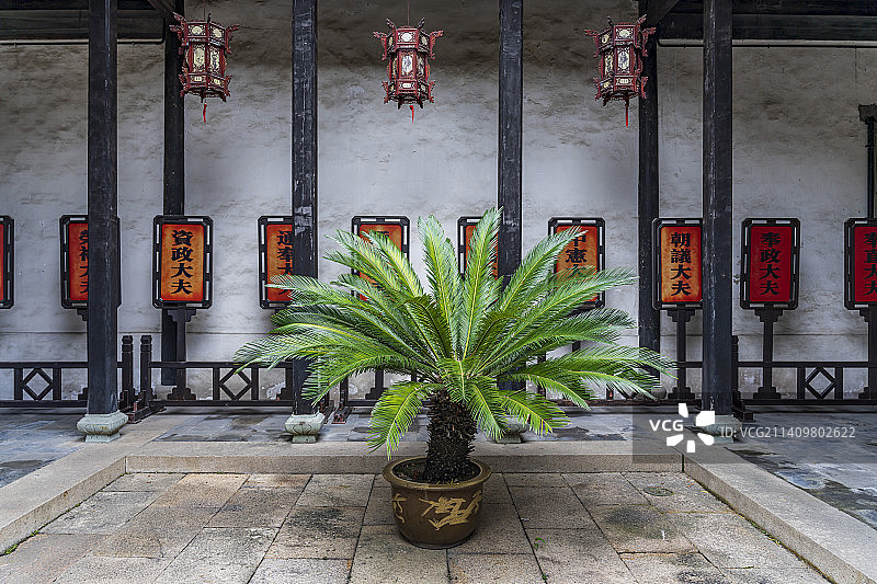 浙江湖州南浔古镇小莲庄刘氏家庙建筑风景图片素材