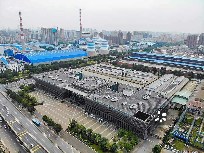 航拍辽宁沈阳中国工业博物馆 原沈阳铁西铸造博物馆（沈阳铸造厂翻砂车间原址）图片素材