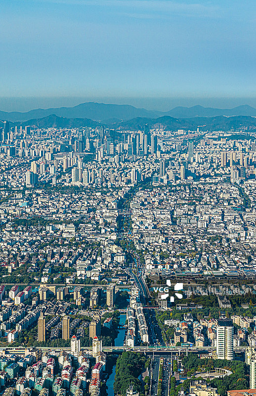 航拍苏州干将路图片素材