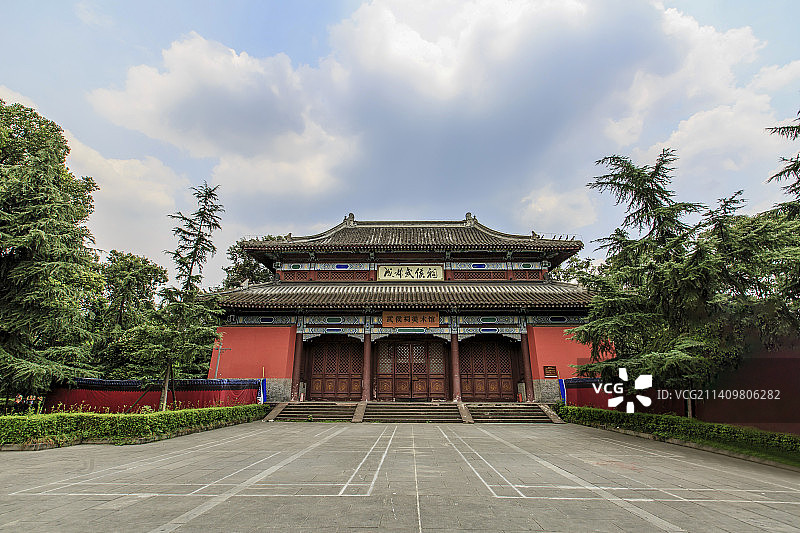 四川省成都市刘湘墓园：荐馨殿图片素材