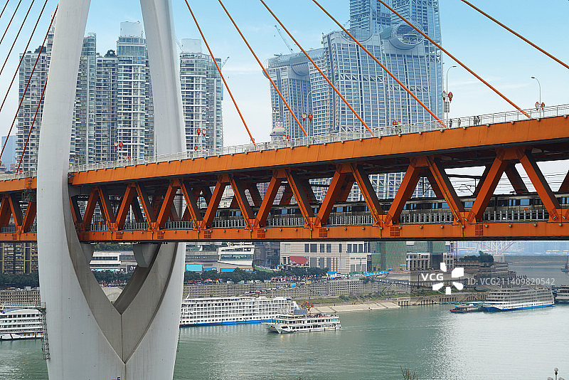 重庆千厮门长江大桥图片素材