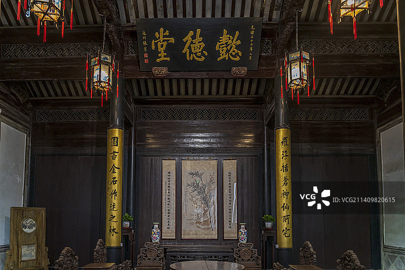 浙江湖州南浔古镇南浔张静江故居风景图片素材