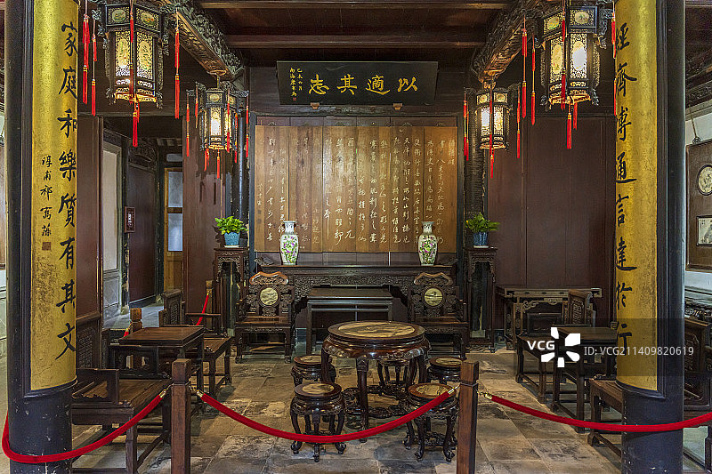 浙江湖州南浔古镇南浔张静江故居风景图片素材