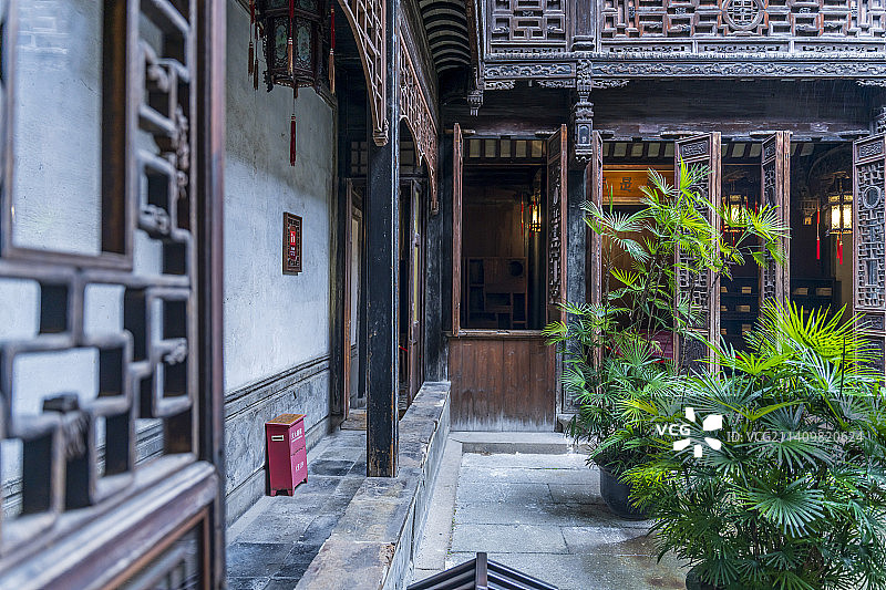 浙江湖州南浔古镇南浔张静江故居风景图片素材