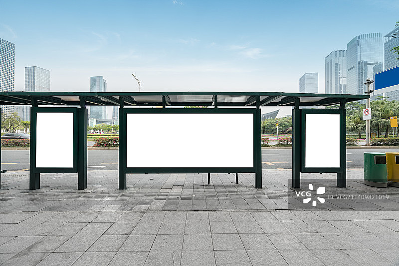 公交站广告牌图片素材