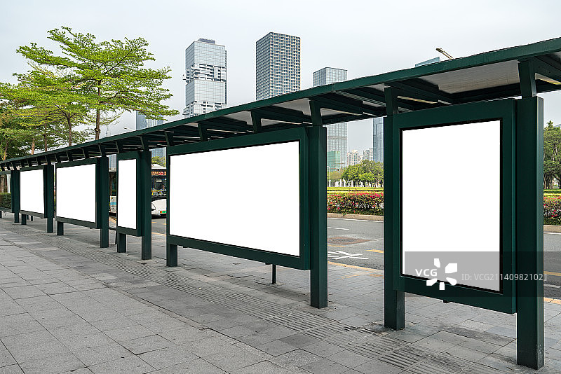 公交站广告牌图片素材