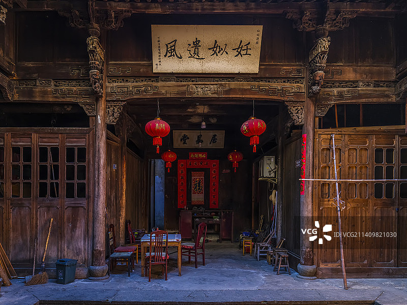 杭州富阳龙门古镇图片素材