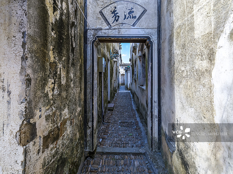 杭州富阳龙门古镇图片素材