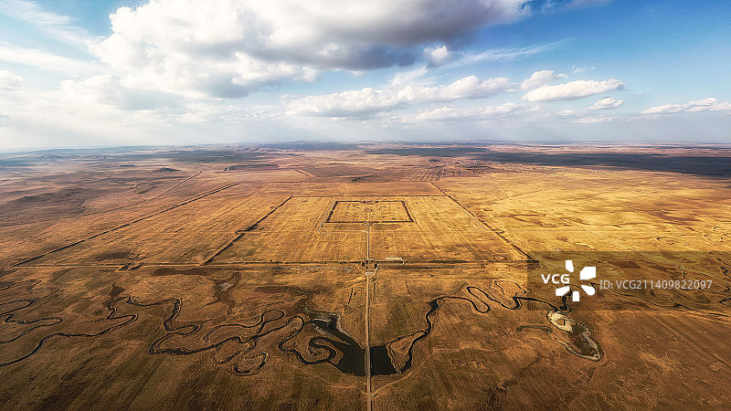 内蒙古元上都遗址航拍图片素材