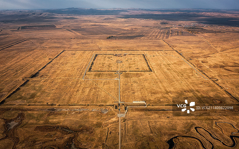 内蒙古元上都遗址航拍图片素材