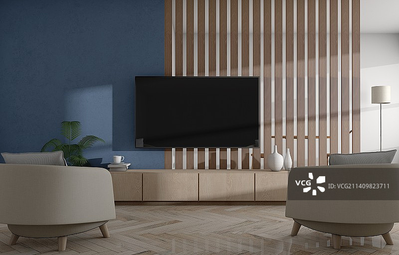 带电视的客厅图片素材