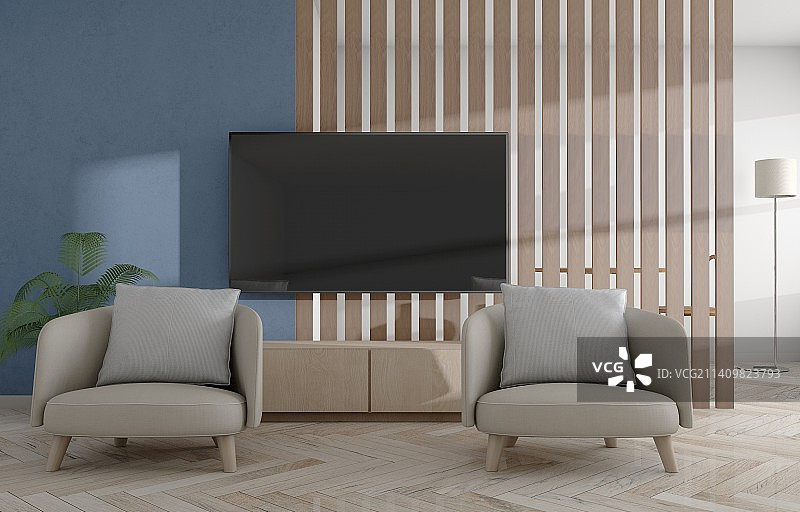 带电视的客厅图片素材