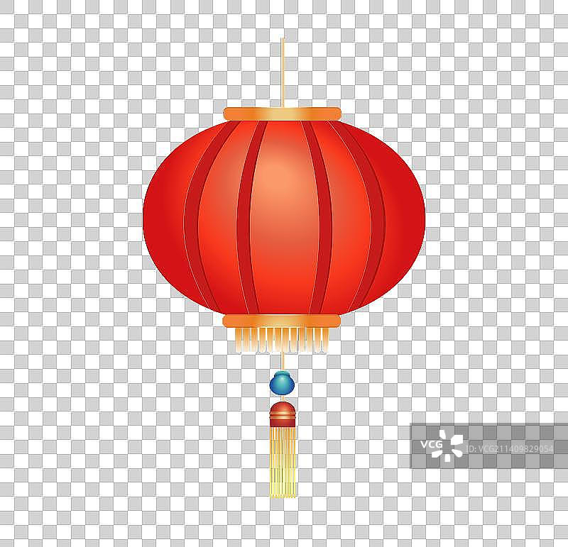 2023年兔年灯笼花灯元宵节插画元素图片素材