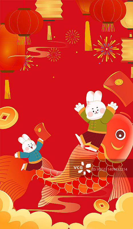 新年元宵灯会图片素材