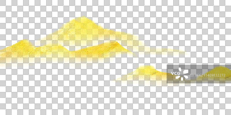 金色肌理山水画元素图片素材