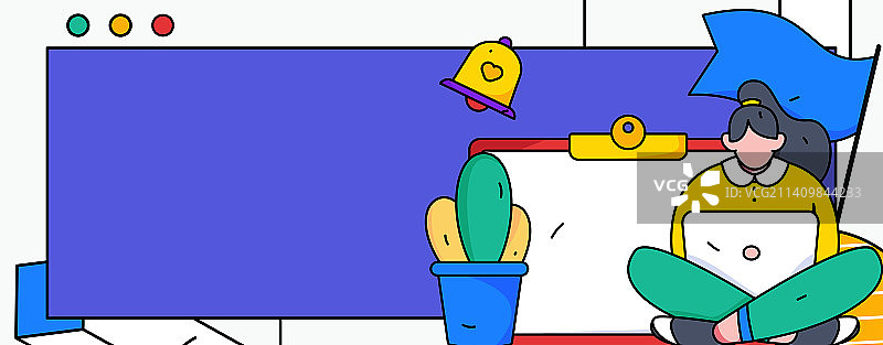公告模板矢量创意扁平插画图片素材