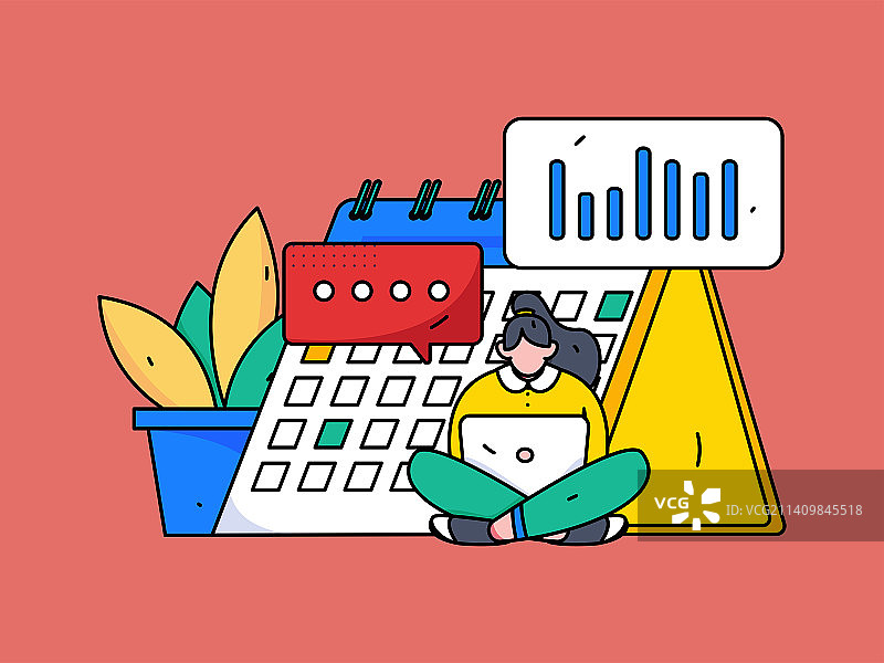 做好规划商务人物扁平矢量概念运营插画图片素材