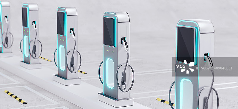 新能源充电桩图片素材