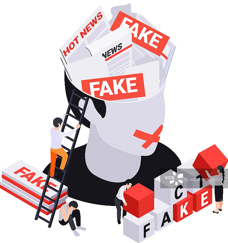 虚假新闻头部组合图片素材