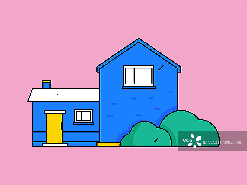 屋子建筑矢量概念运营插画图片素材