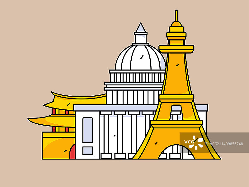 屋子建筑矢量概念运营插画图片素材