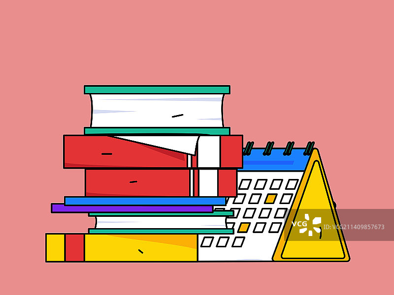 阅读的人物扁平矢量概念运营插画图片素材