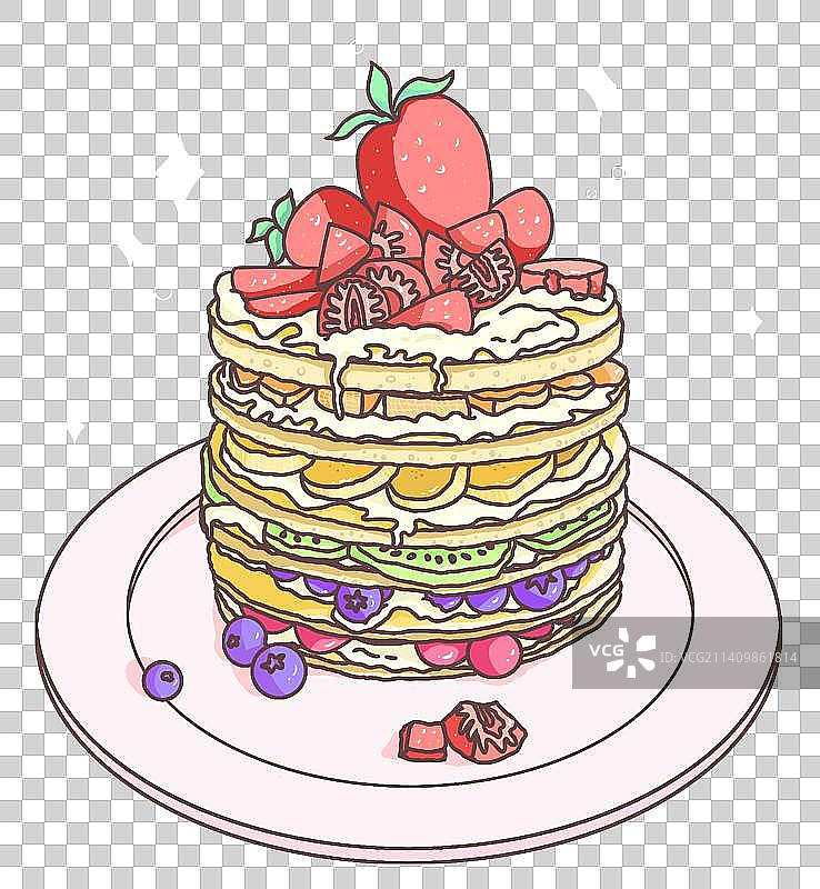 水果蛋糕图片素材