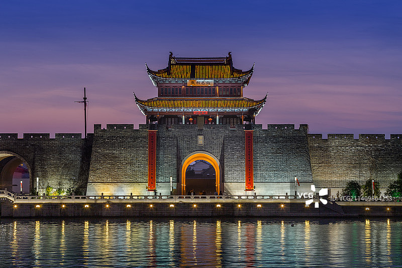 新年相门城楼图片素材