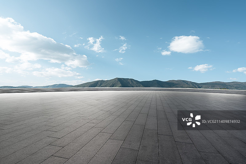 天空背景远山道路创意图片图片素材