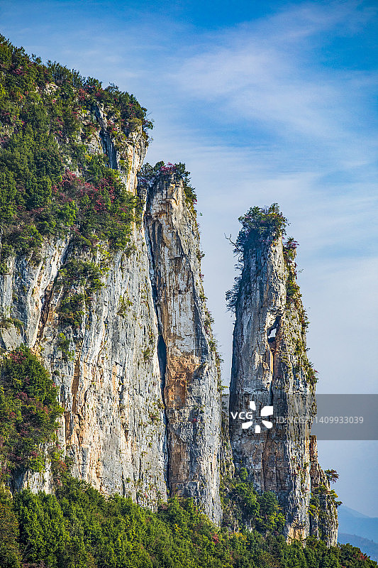 巫山峡谷净坛峰图片素材