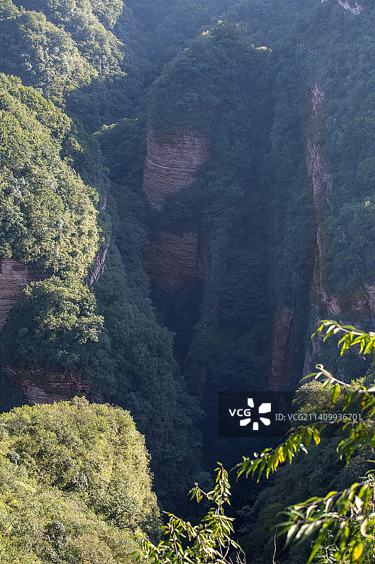 中国河北省邢台市太行山“九龙峡景区”图片素材